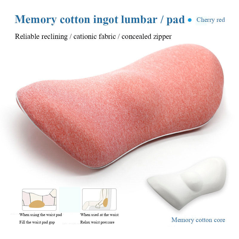 Lumbar Support Pillow For Side Sleepers Pregnancy Relieve Hip Health dealsniper-net Cherry red