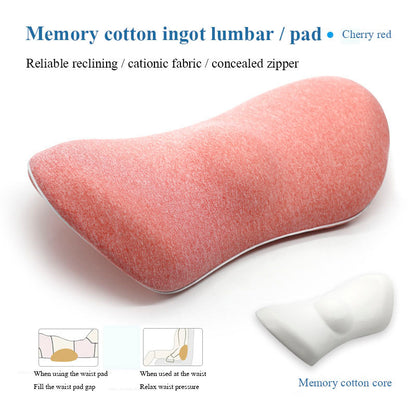 Lumbar Support Pillow For Side Sleepers Pregnancy Relieve Hip Health dealsniper-net Cherry red