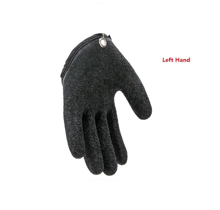 Fishing Gloves Anti-Slip Protect Hand From Puncture Scrapes Fisherman Outdoor dealsniper-net Left No hook