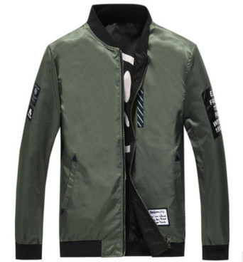 Men's Reversible Flight Jacket for Autumn &Winter Men dealsniper-net Green L