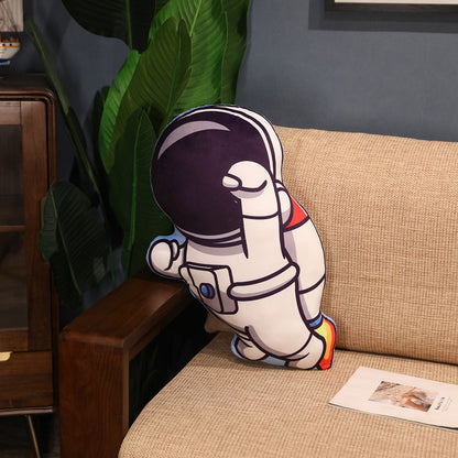 Simulation Space Series Plush Pillow Toys Astronaut Spaceman Rocket Spacecraft Stuffed Doll Nap Pillow Kids Birthday Gifts Kids dealsniper-net B