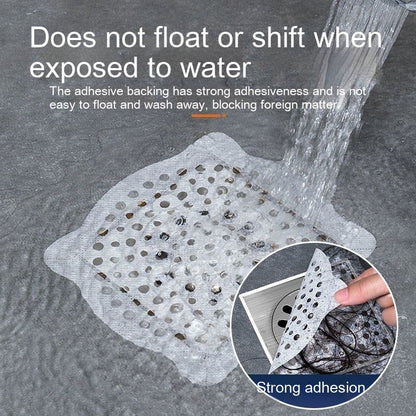 Disposable Self-adhesive Tian Zi Floor Drain Sheet Anti-hair