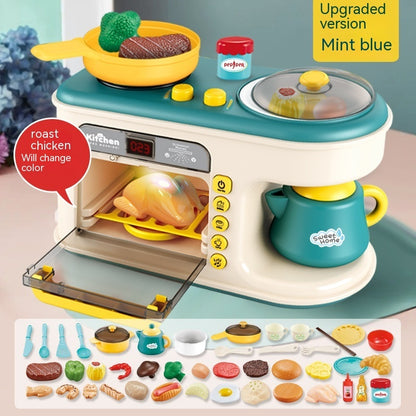 Children's Play House Kitchen Toys Simulation Kitchenware Kids DealSniper.net 47PCS Green Upgraded Version