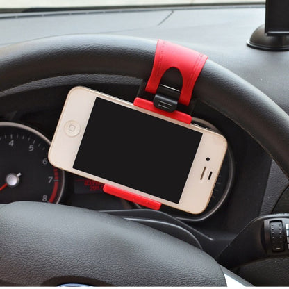 Car Steering Wheel Phone Clip Mount Holder