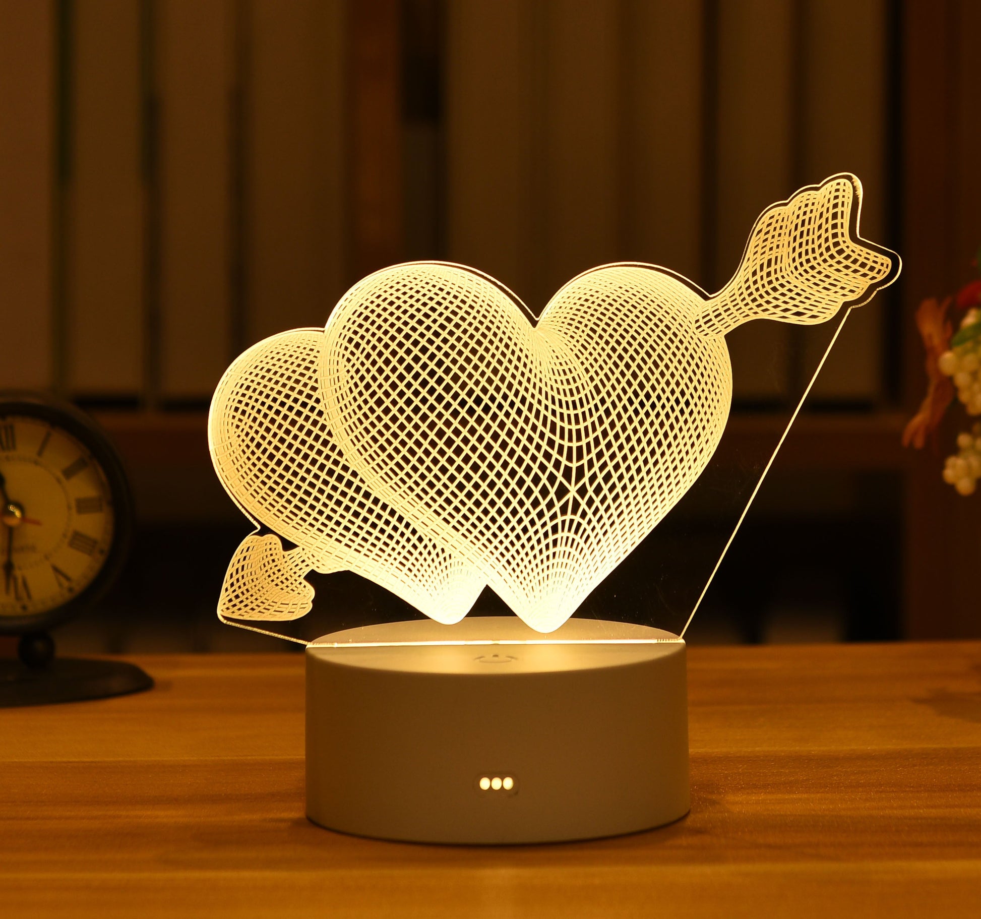 Gift Web Celebrity Douyin Creative 3D Small Night Light Home Decor DealSniper.net An arrow USB warm light