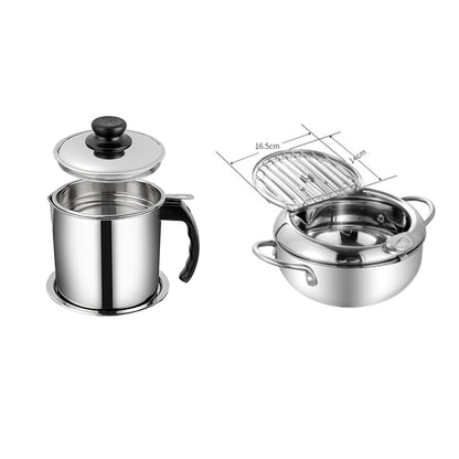 Stainless Steel Telescopic Folding Basket Frying Basket