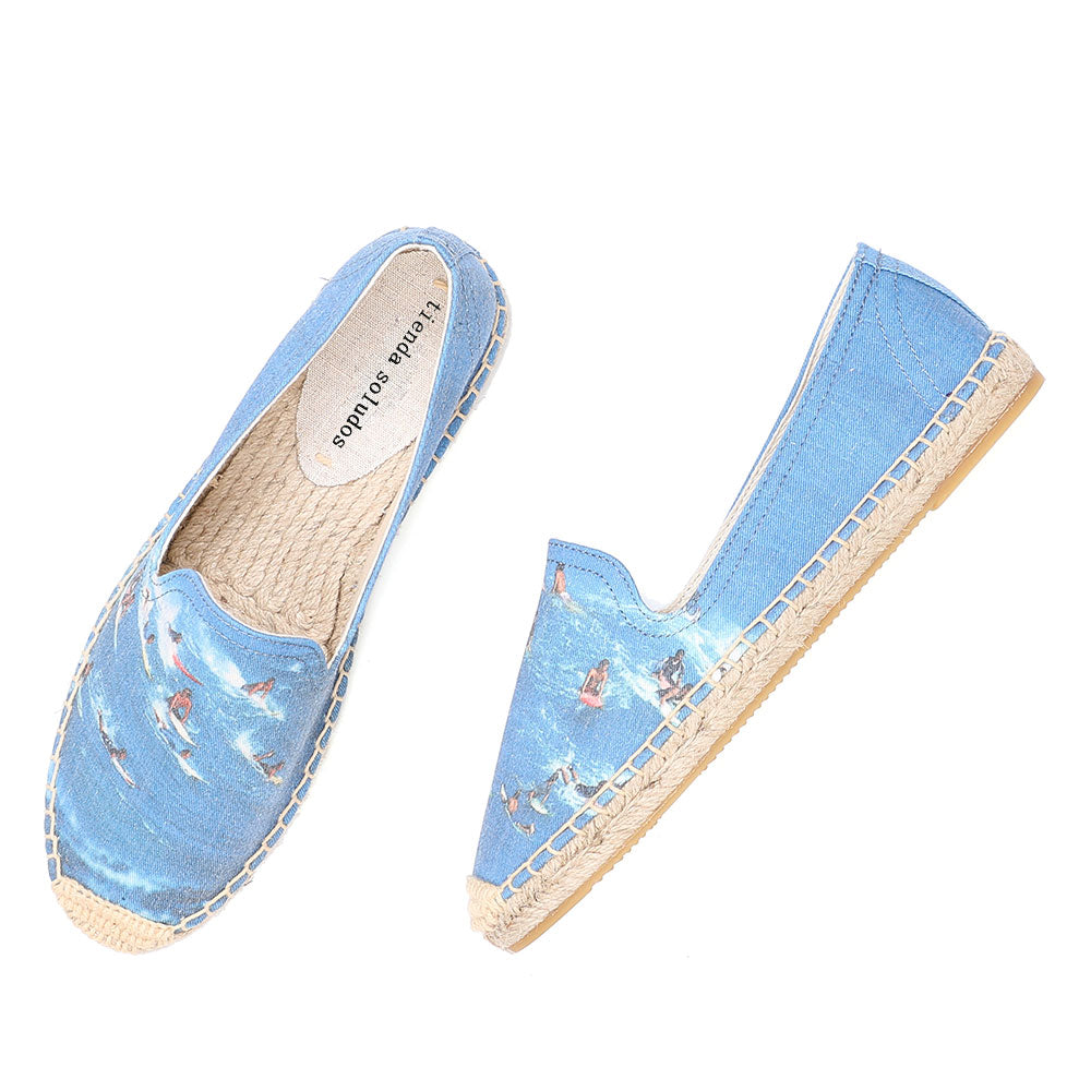 Low-cut Canvas Casual Single Shoes Women Printed Fashion Lazy Women dealsniper-net Multiplayer surfing 35