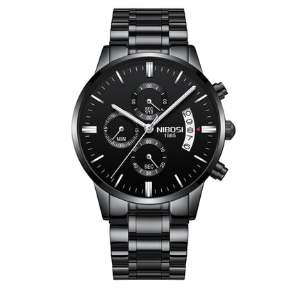 Men Watch Chronograph Sport Mens Watches Top Brand Men DealSniper.net Black