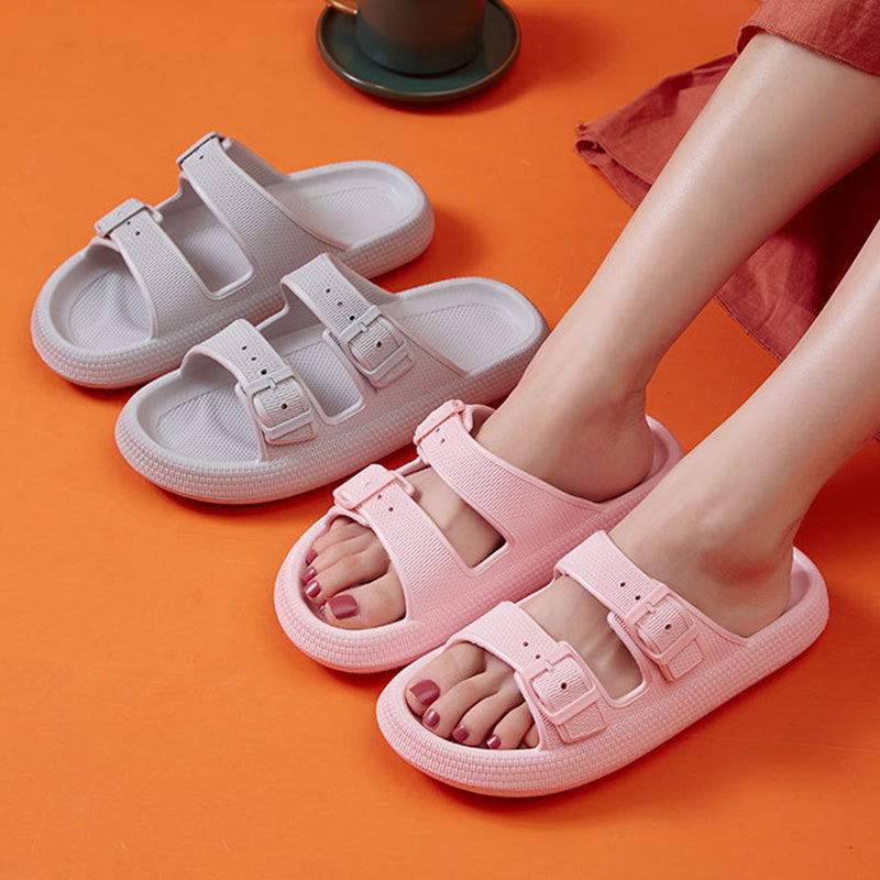 Platform Slippers Women's Summer Buckle Home Shoes Women dealsniper-net