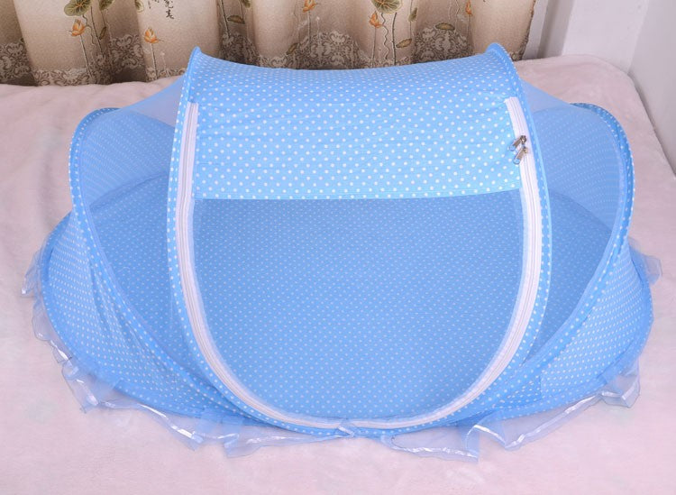 Foldable Baby Bed Net With Pillow Net 2pieces Set Kids DealSniper.net