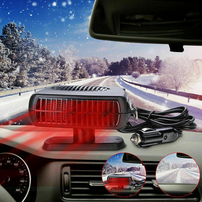 Portable Auto Car Heater Fan Air Cooler Windscreen