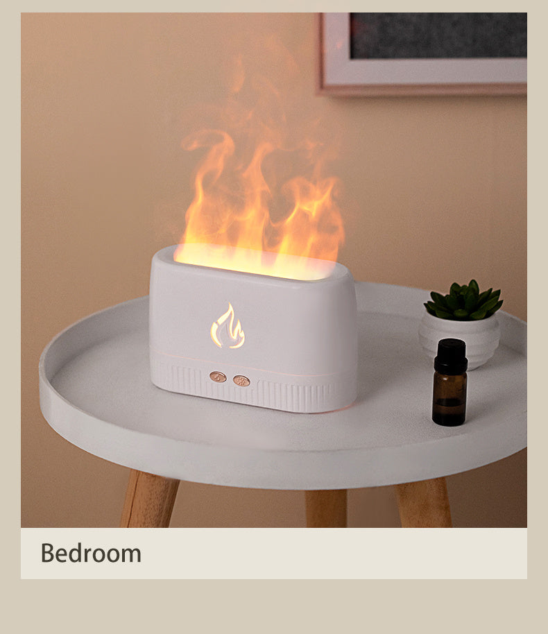 Factory Price Flame Humidifier Aroma Diffusers Machine Home Bedroom House DealSniper.net