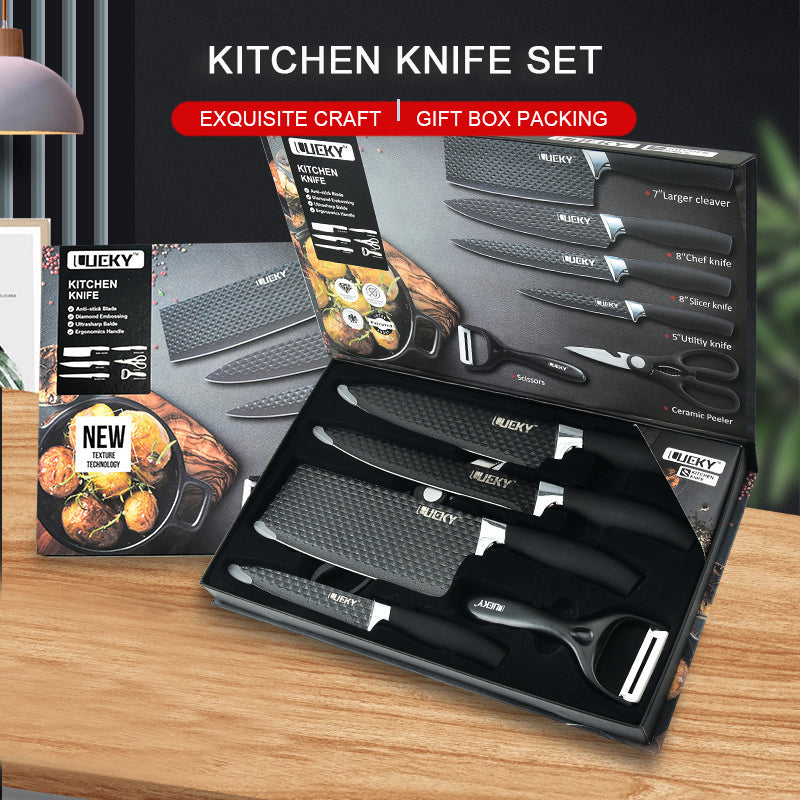 Household Knives Set Kitchen Combination Kitchenware Kitchen dealsniper-net