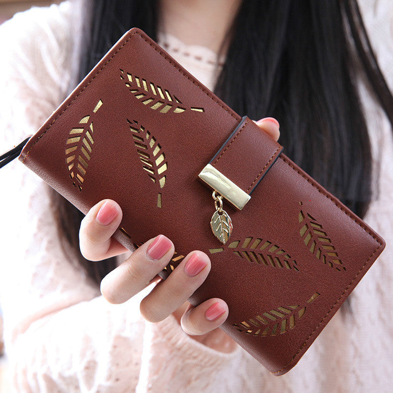 Women Long Wallet Fashion Handbag Wallet Money Bag Women dealsniper-net Brown