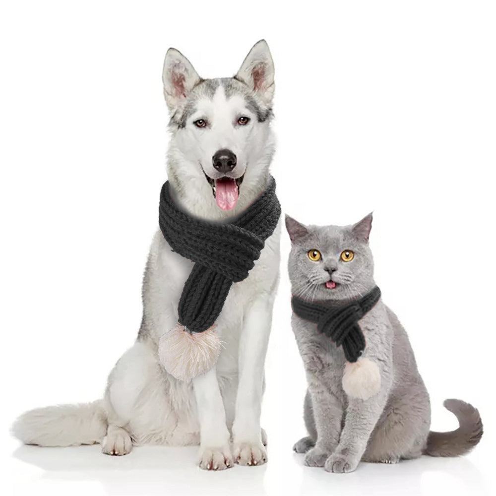 Pet christmas wool scarf Pets dealsniper-net Grey L