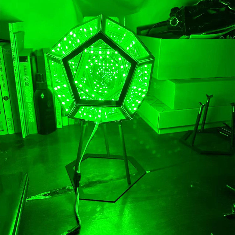 Creative Cool Unlimited Dodecahedron Small Night Lamp Color Home Decor Gym From House