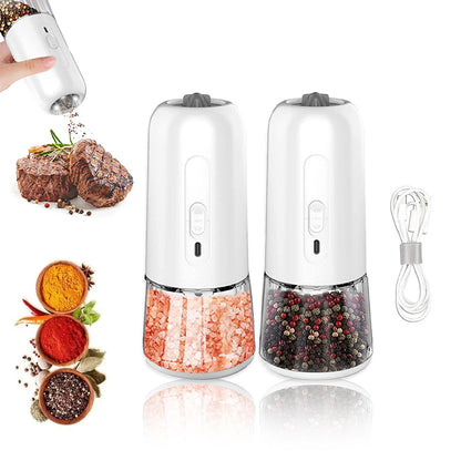 Gravity Pepper Mills Electric Salt And Pepper Grinder Adjustable