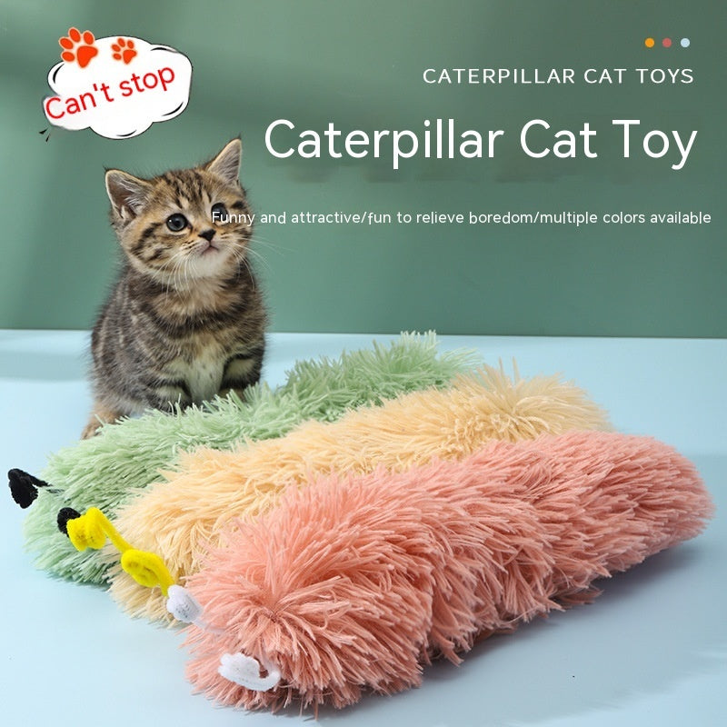 Caterpillar Ringing Paper Cat Toy Self-Hi Relieving Stuffy And Bite-resistant Pets dealsniper-net