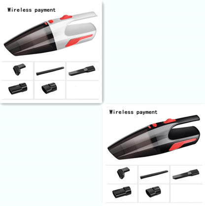 Handheld High-Power Vacuum Cleaner For Small Cars Home dealsniper-net White Black wireless set