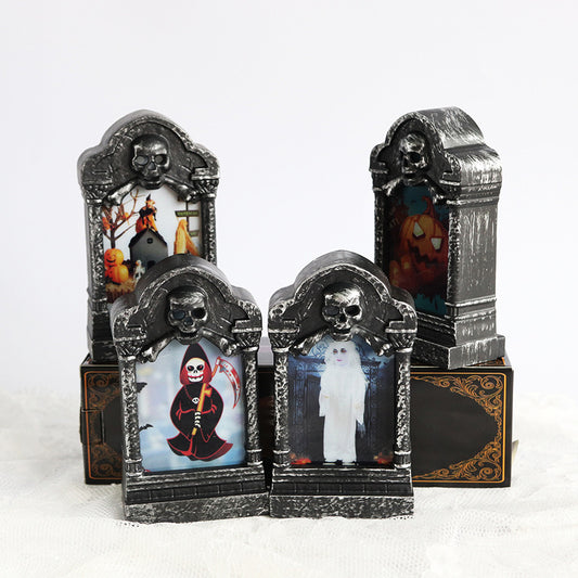 Halloween Tombstone Lamp Holidays Gym From House