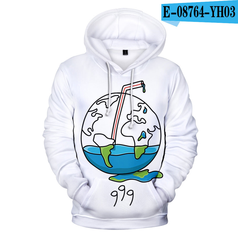 Hip-hop singer Juice Wrld 3D Hoodie Men DealSniper.net