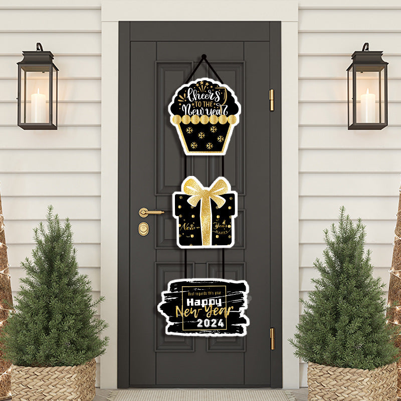 New Year Party Decoration Door Hanging Decoration House Gym From House New Year Door Hanging