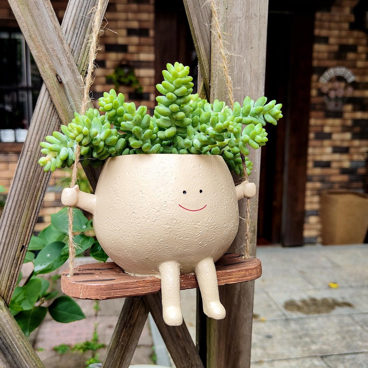 Plant Hanger Baskets Lovely Swing Face Planter Pot