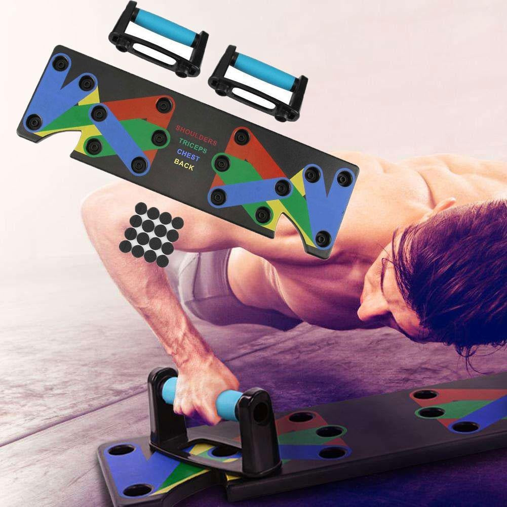 Power Press Push Up Board Nine System Sports Gym From House