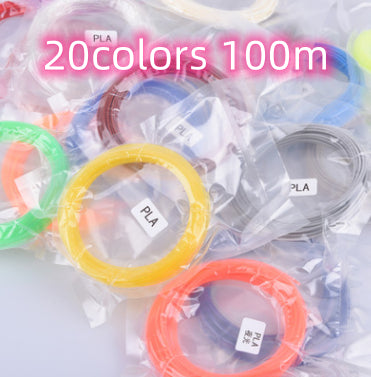 3D print pen 3D pen two generation graffiti 3D stereoscopic Kids dealsniper-net 20colors 100m PLA