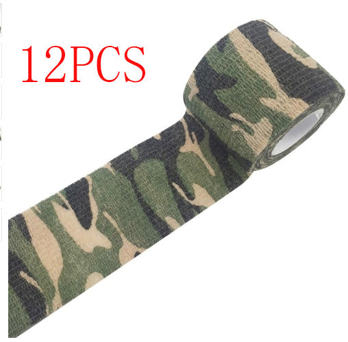 Camouflage Non-woven Elastic Bandage (Self-adhesive) Outdoor DealSniper.net 1style 5cm 12PCS
