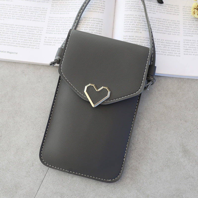 Crossbody Touch Screen Mobile Phone Bag Mini Bag Women DealSniper.net Dark Grey