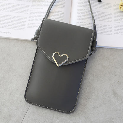 Crossbody Touch Screen Mobile Phone Bag Mini Bag Women DealSniper.net Dark Grey