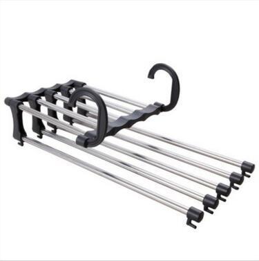 Magic non-slip s-type home pants rack