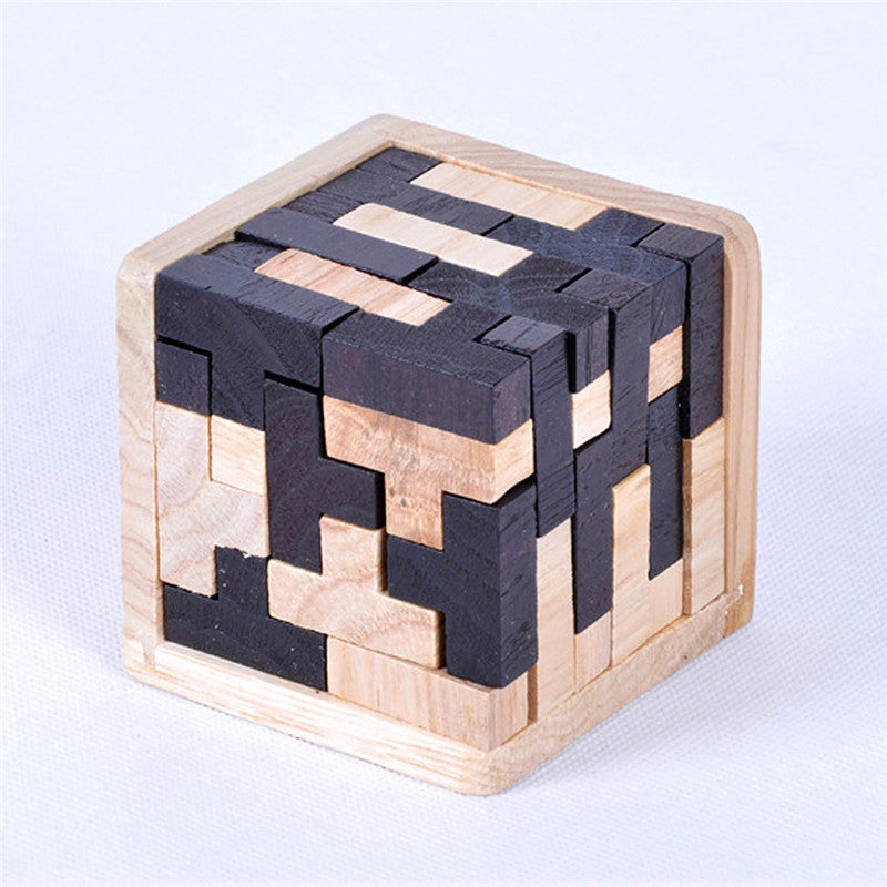 Creative 3D Puzzle Luban Interlocking Wooden Toy Early Educational Toys Puzzles Kids DealSniper.net