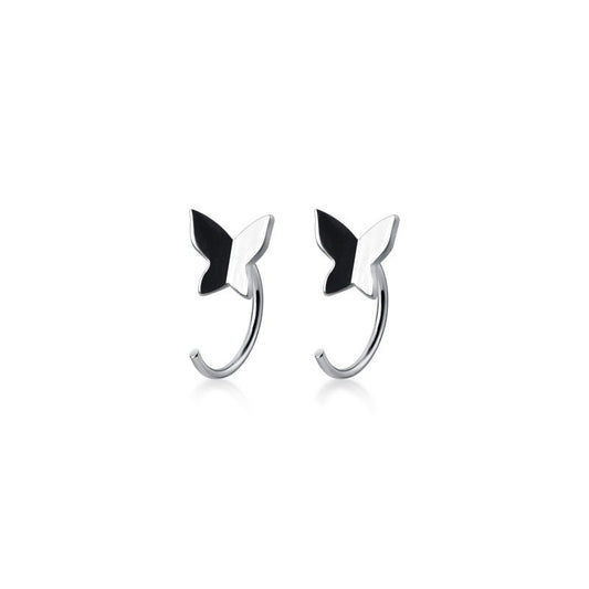 Butterfly earrings Jewelry dealsniper-net Silver