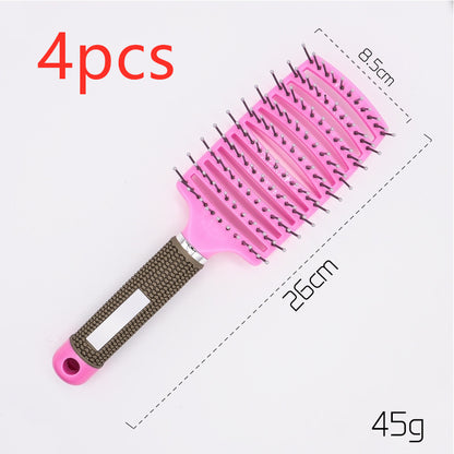 Hairbrush Anti Klit Brushy Haarborstel Women Detangler Hair Brush Bristle Nylon Scalp Massage  Teaser Hair Brush Comb