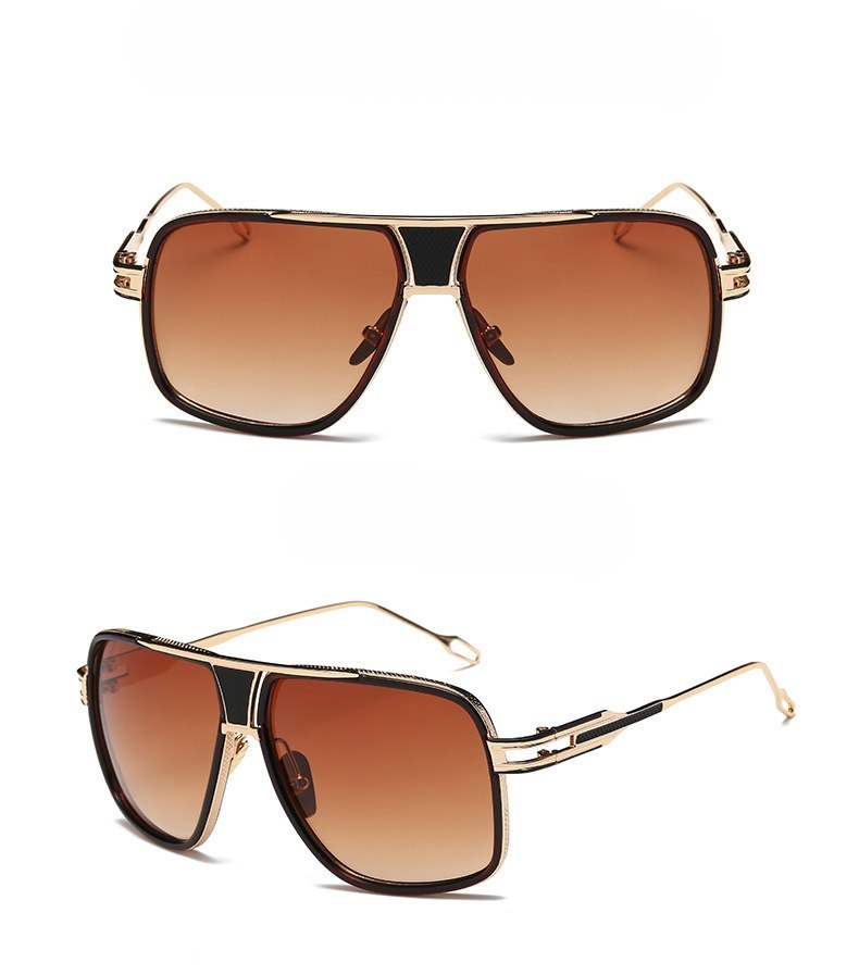 Sunglasses Men Brand Designer Sun Glasses Driving Oculos Men DealSniper.net Brown