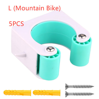 Creative Parking Rack Bicycle Parking Buckle Outdoor dealsniper-net Blue Mountain bike 5pcs