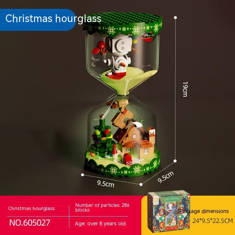 Christmas Hourglass Children Educational Assembly Toys Kids dealsniper-net Christmas Hourglass