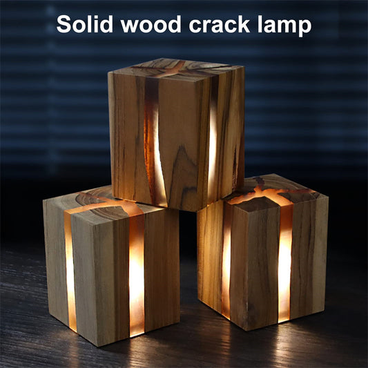 Creative Table Lamp Adjustable Bedside No Glare Decorative Wood