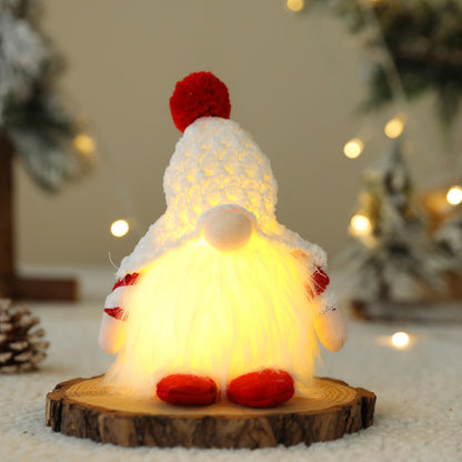 New Christmas Faceless Doll With Lights Holidays Gym From House 1cap ball with lamp dolls