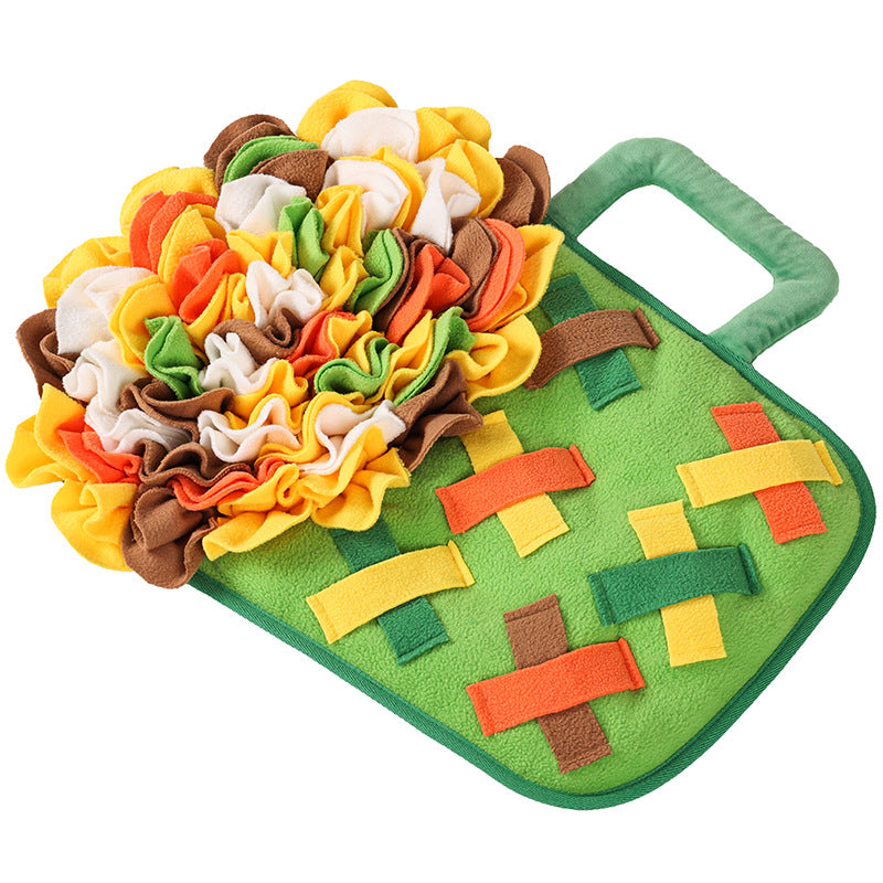 Pet Dog Sniffing Pad Relieving Stuffy And Hiding Training Toys Pets Gym From House Medium Green Standard Edition