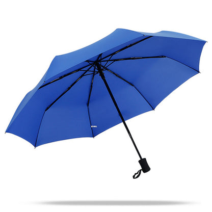 Fully automatic triple folding golf super windproof umbrella Outdoor DealSniper.net Blue