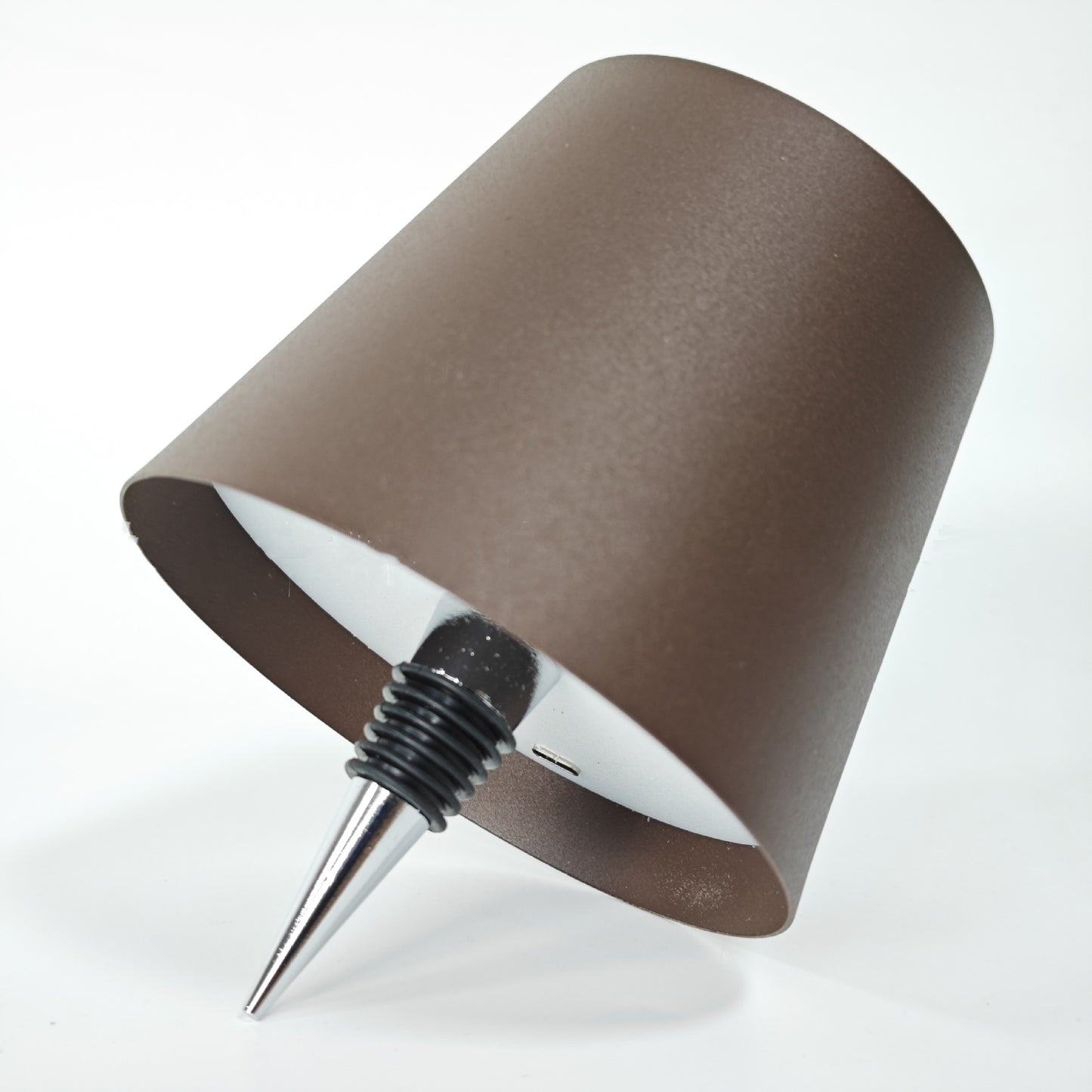 Wireless Desk Lamp LED Creative Wine Bottle Lamp Home Decor DealSniper.net TYPEC Plastic 2000mAh Brown Tricolor Light