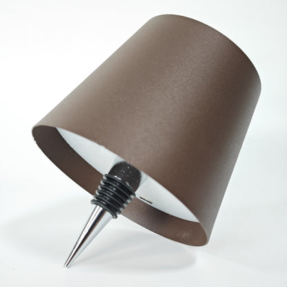 Wireless Desk Lamp LED Creative Wine Bottle Lamp Home Decor DealSniper.net TYPEC Plastic 2000mAh Brown Tricolor Light