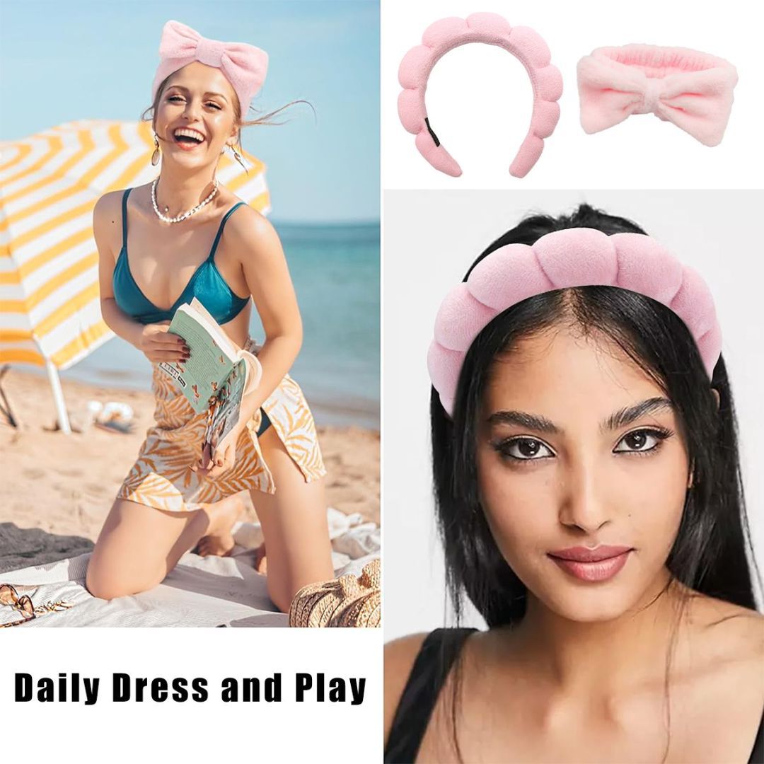 Head Clasp, Hair Dryer Hat Bracelet Hair Tie Seven-piece Set Of Grab Clip Powder Beauty dealsniper-net