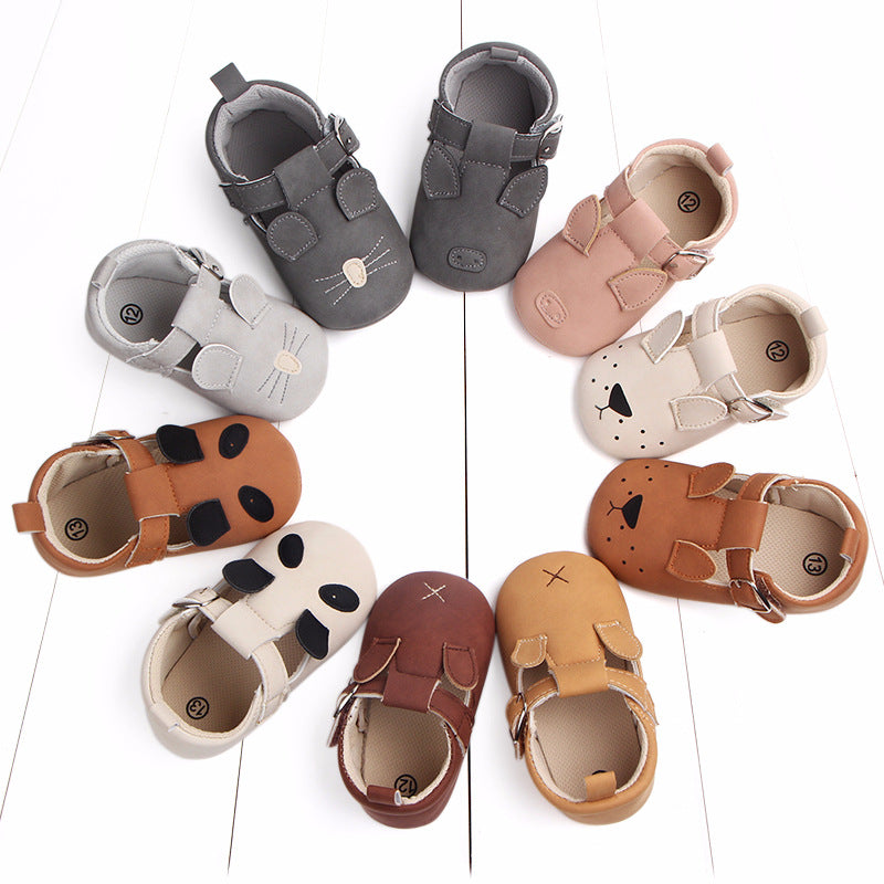 Spring and autumn cartoon animal baby shoes matte leather non-slip soft bottom baby shoes wholesale 0884 Kids DealSniper.net