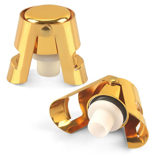 Stainless Steel Sealed Fresh-keeping Wine Stopper Kitchen DealSniper.net Electroplated Gold Long