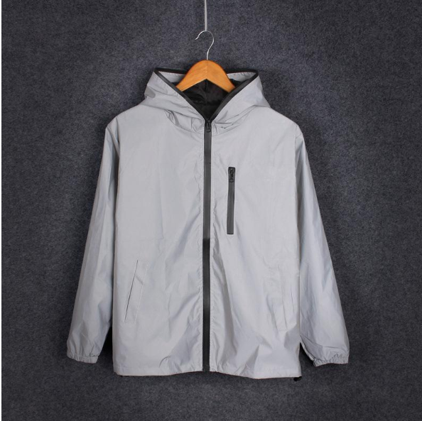 Men's Spring And Autumn Full Reflective Windbreaker Waterproof Jacket Men's High Street Men dealsniper-net