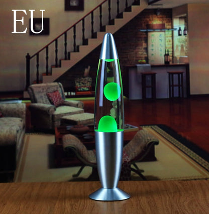 Metal Bottom Wax Lamp Volcano Lava Lamp Home Decor dealsniper-net Green EU